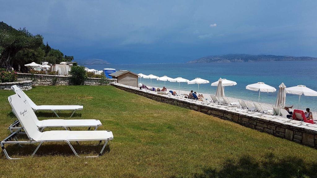 Krouzeri Beach Apartments Niszáki Kültér fotó